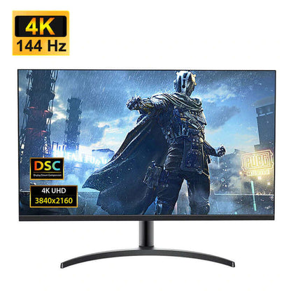 32" Computer Monitor 4K 144Hz 1080P 75Hz IPS Gaming 1Ms Response Adaptive-Sync VESA 100*100 Mounting 178° 100%Srgb HDMI 2.1