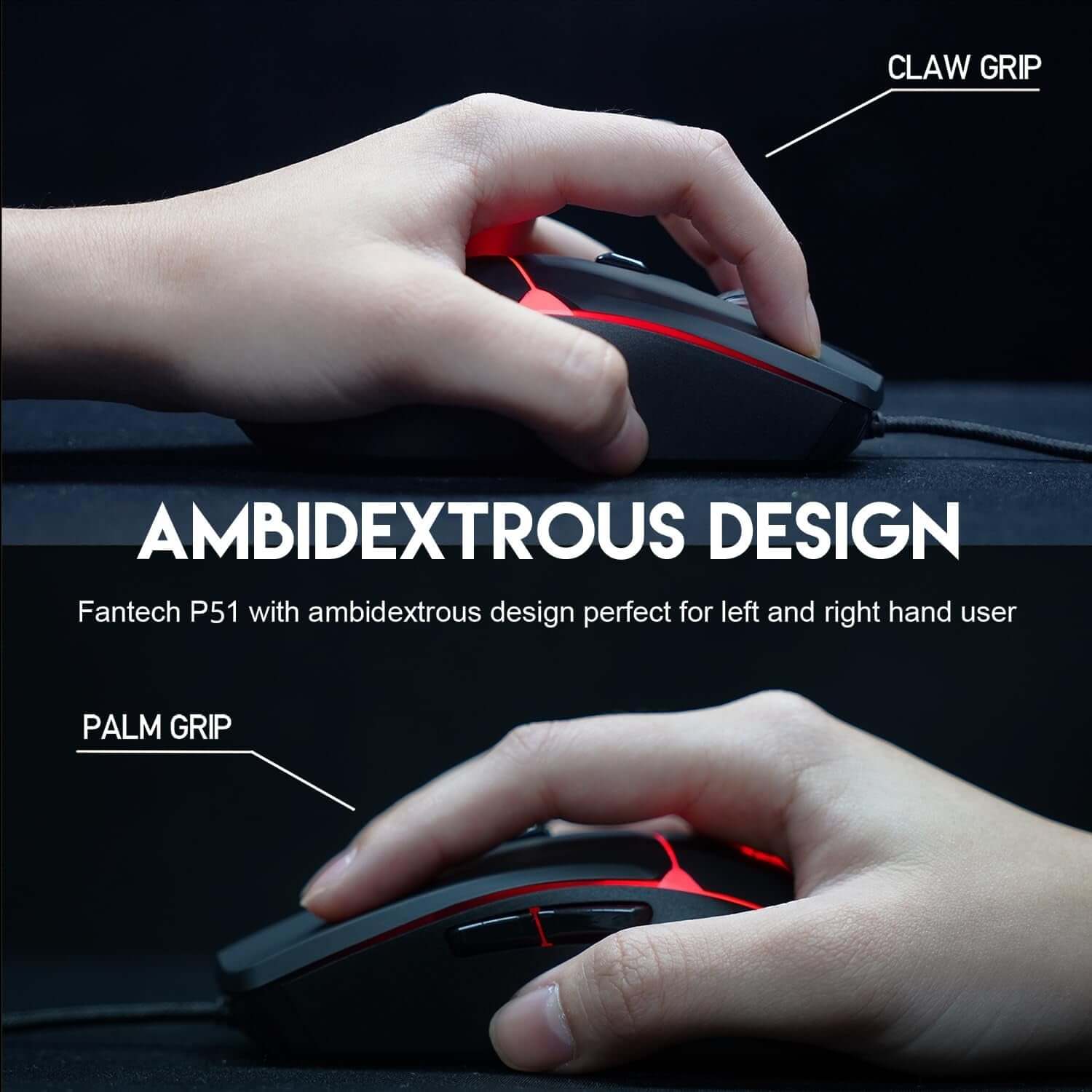 P51S 5-in-1 Gaming Set: Wired RGB Gaming Keyboard, Mouse, Headset, Headphone Stand, and Mouse Pad for PC Gamers