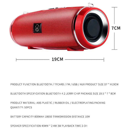 200W Portable Bluetooth Speaker IPX7 Waterproof Outdoor HIFI Pillar Speaker Subwoofer Stereo Speaker FM Radio TF Boom Box