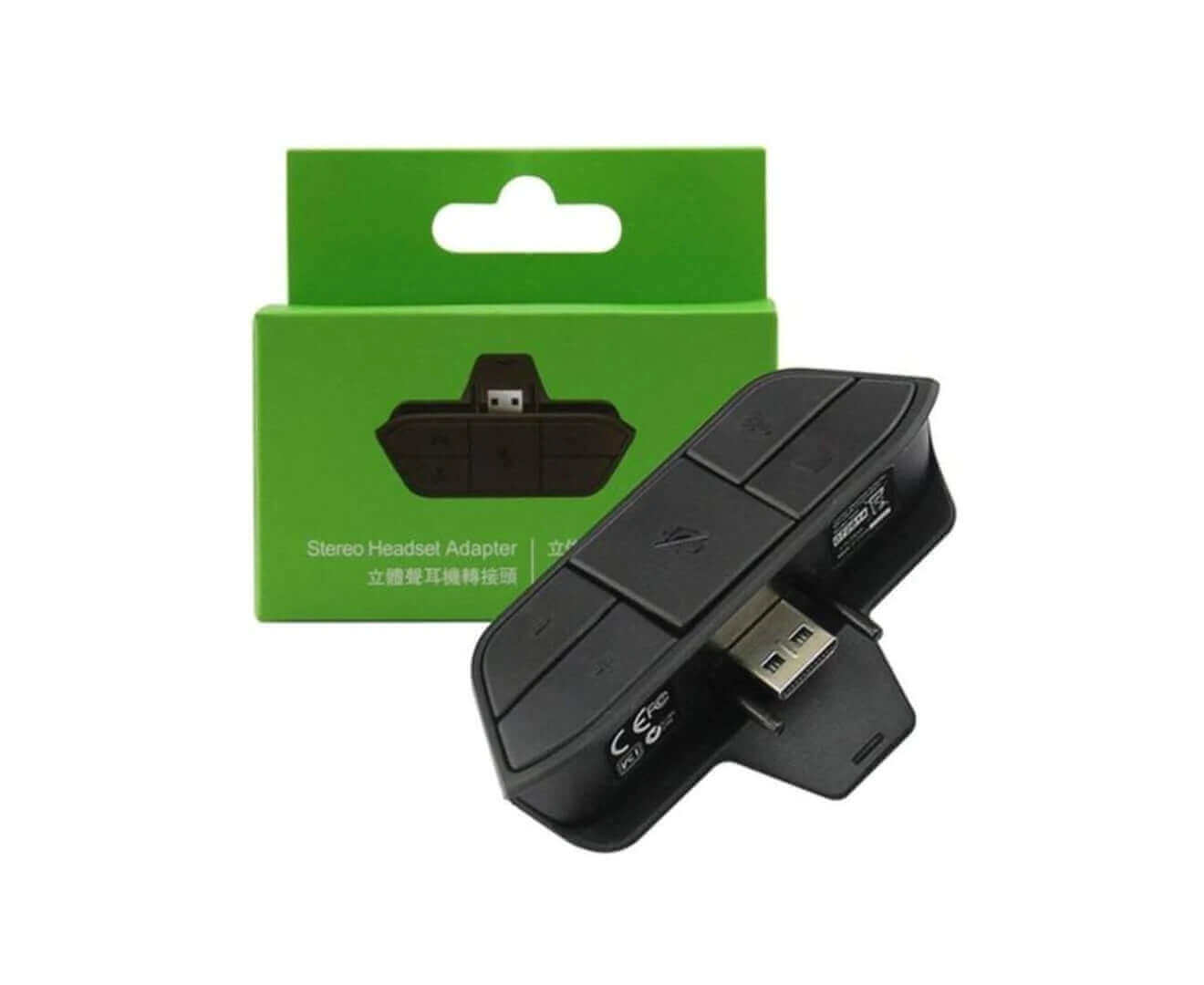 Gaming Consoles Xbox One Headset Adapter Stereo Headphone Converter for Game Controller - Black