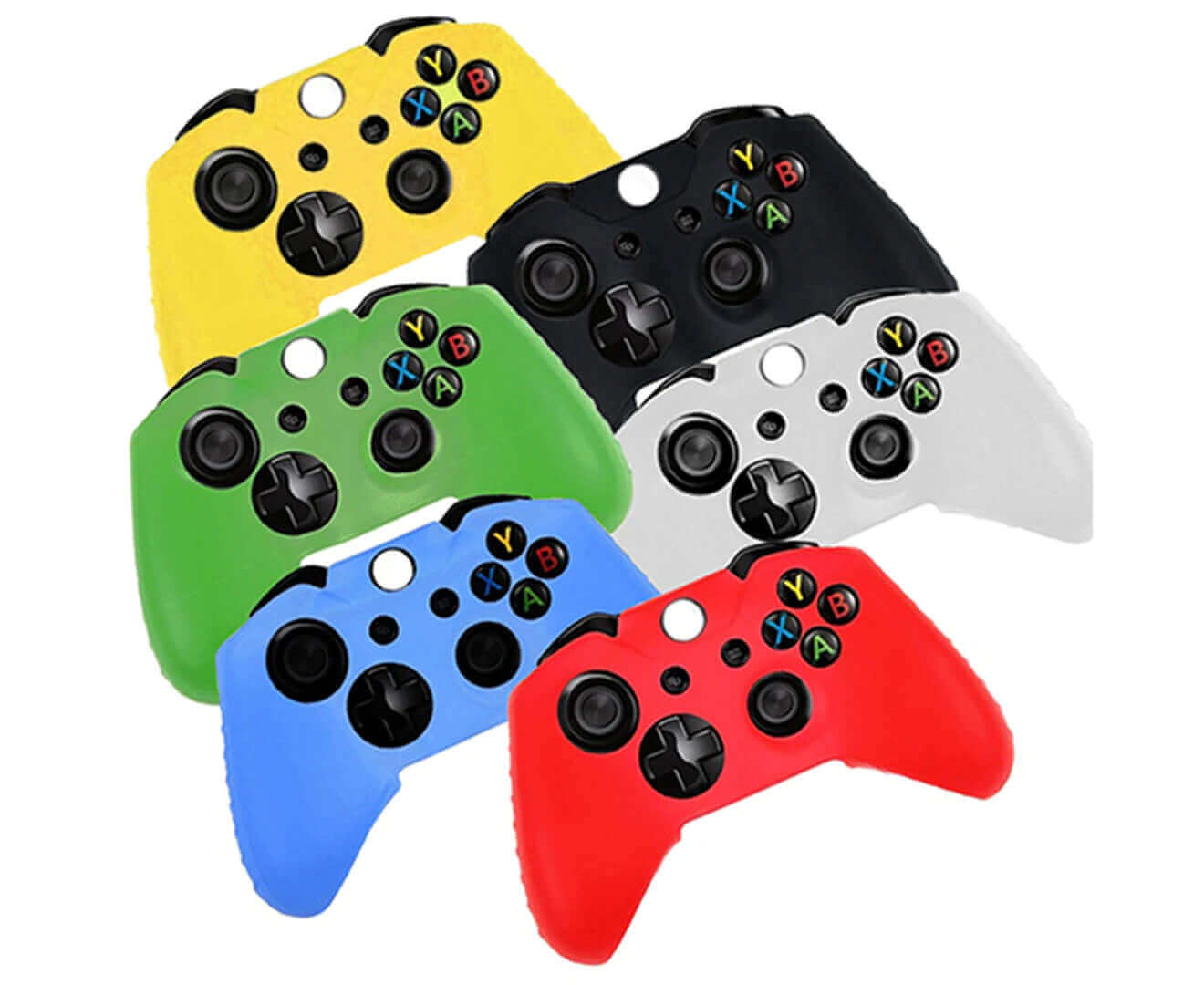 Fashion Game Controller Silicone Gel Case Cover Skin for Microsoft Xbox One-Black