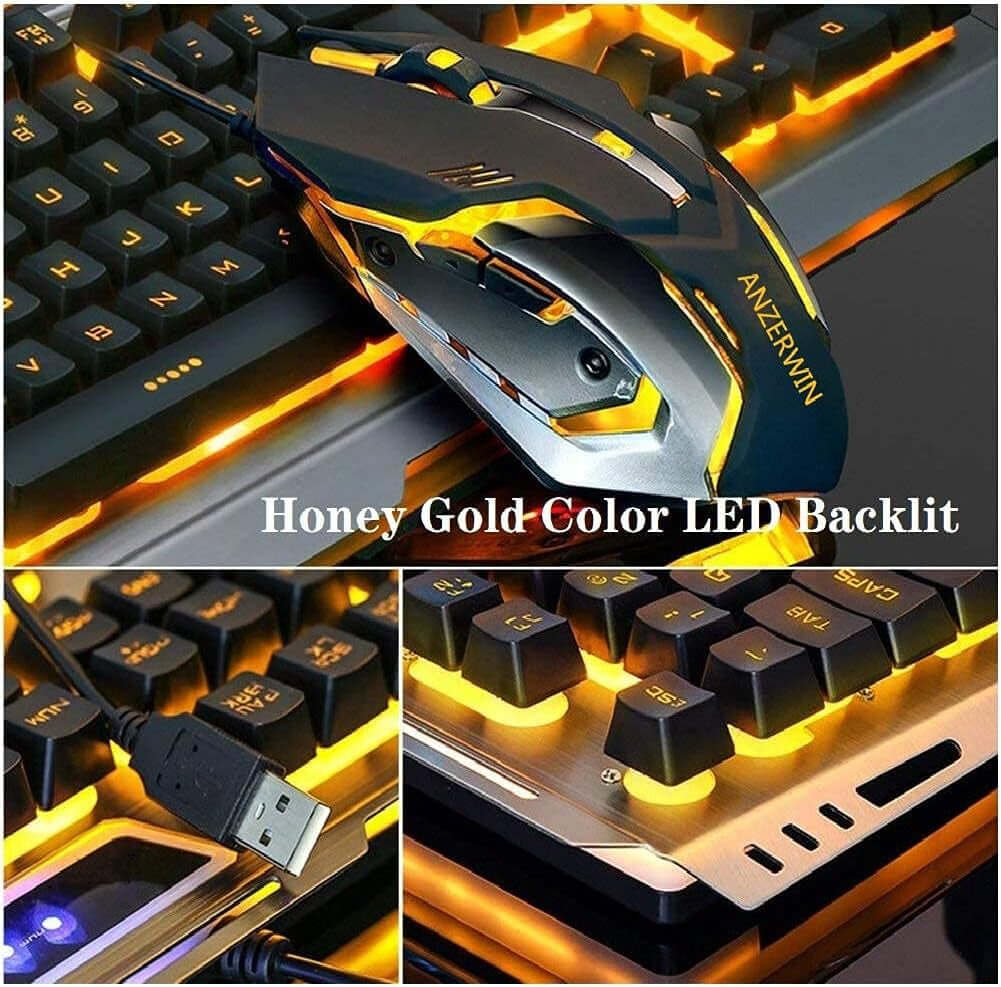 "Ultimate RGB Gaming Keyboard and Mouse Combo - Color Changing, Waterproof, Durable Metal Frame for Gamers!"