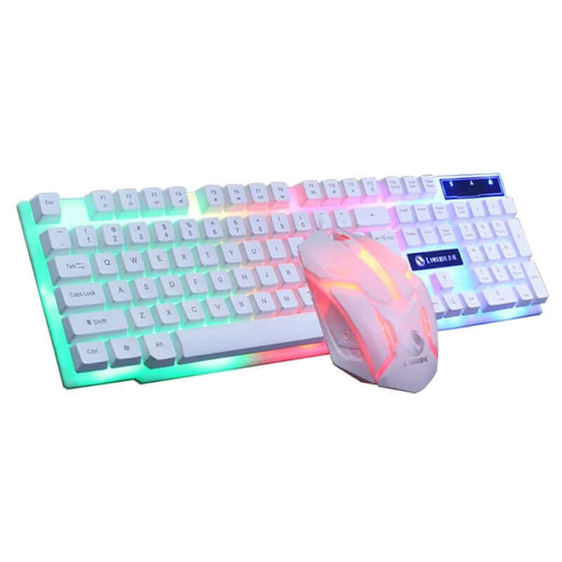 USB Wired 104 Keys RGB Backlight Ergonomic Gaming Mouse Keyboard Set