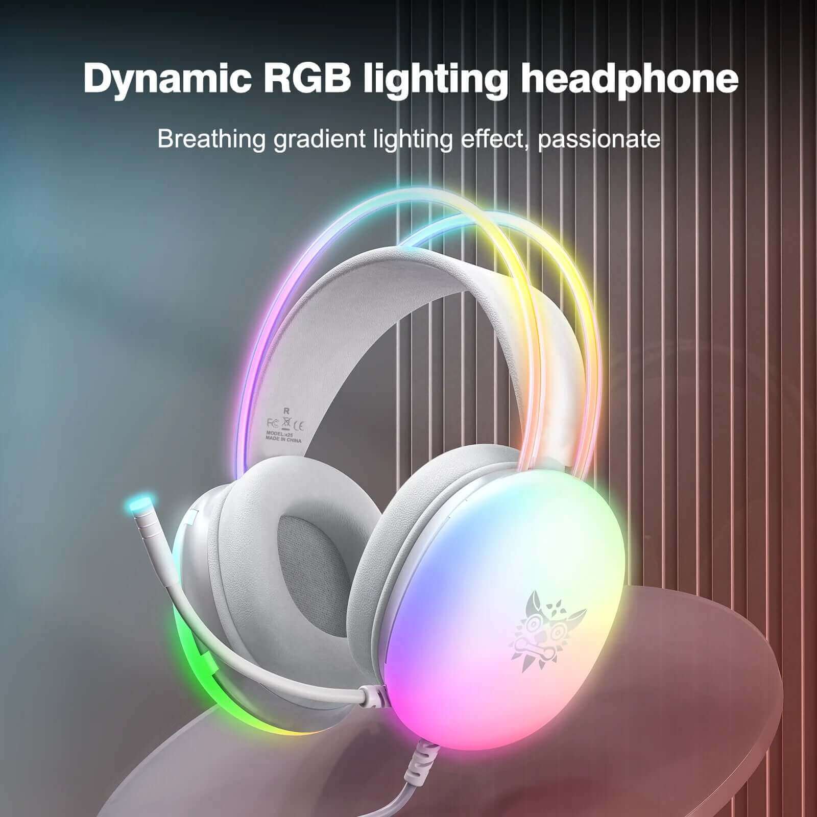 2024 New Headset Full RGB PC Gaming Headphones with RGB Lights for GAMMER KOL