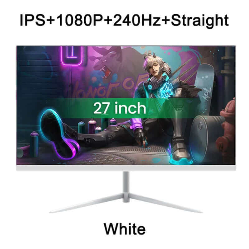 27 Inch 1080P 240Hz Desktop Monitor 1920*1080 100%SRGB 1MS Freesync Game Computer Display IPS VA Curved Straight Screen HDMI/DP