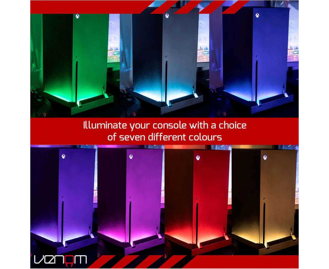 Multi-Colour LED Light-Up Console Stand (Xbox Series X)