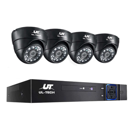 UL-tech CCTV Security System 8CH DVR 4 Cameras