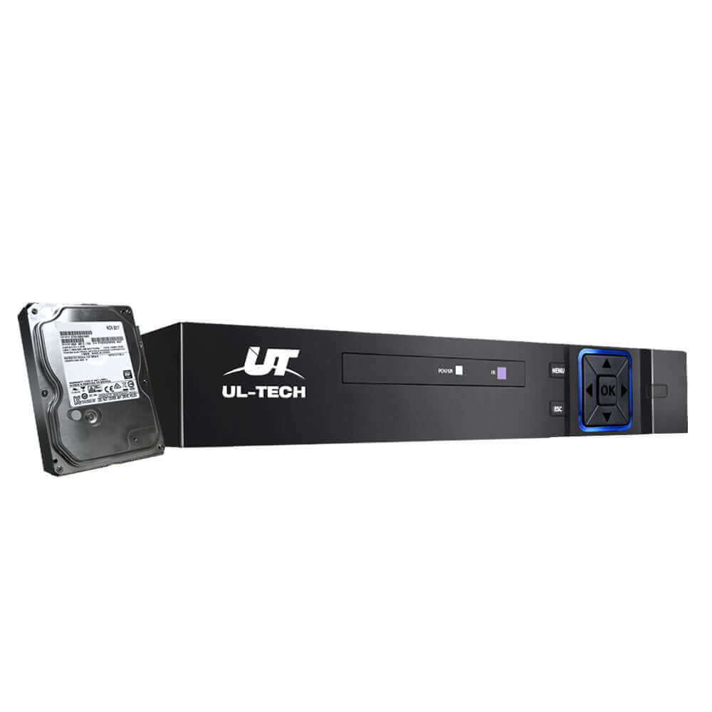 UL-tech 4CH DVR 1080P 5in1 CCTV Video Recorder 4TB Hard Drive