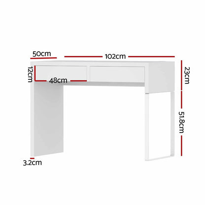 Artiss Computer Desk Drawer White