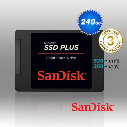 SanDisk SSD Plus SATA III SSD (240GB-480GB-1TB)