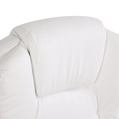 Artiss 8 Point Massage Office Chair Heated Seat PU Leather - White