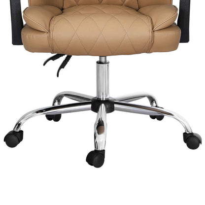 Artiss Executive Office Chair Leather Recliner - Espresso