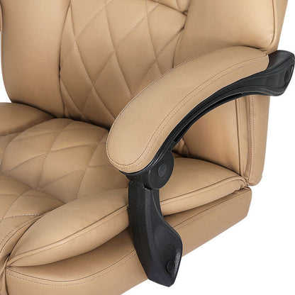 Artiss Executive Office Chair Leather Recliner - Espresso