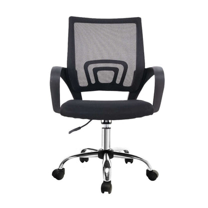 Artiss Mesh Office Chair Mid Back Black