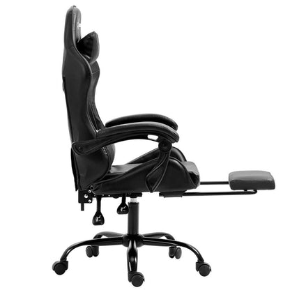 Artiss Gaming Office Chair Executive Footrest - Grey