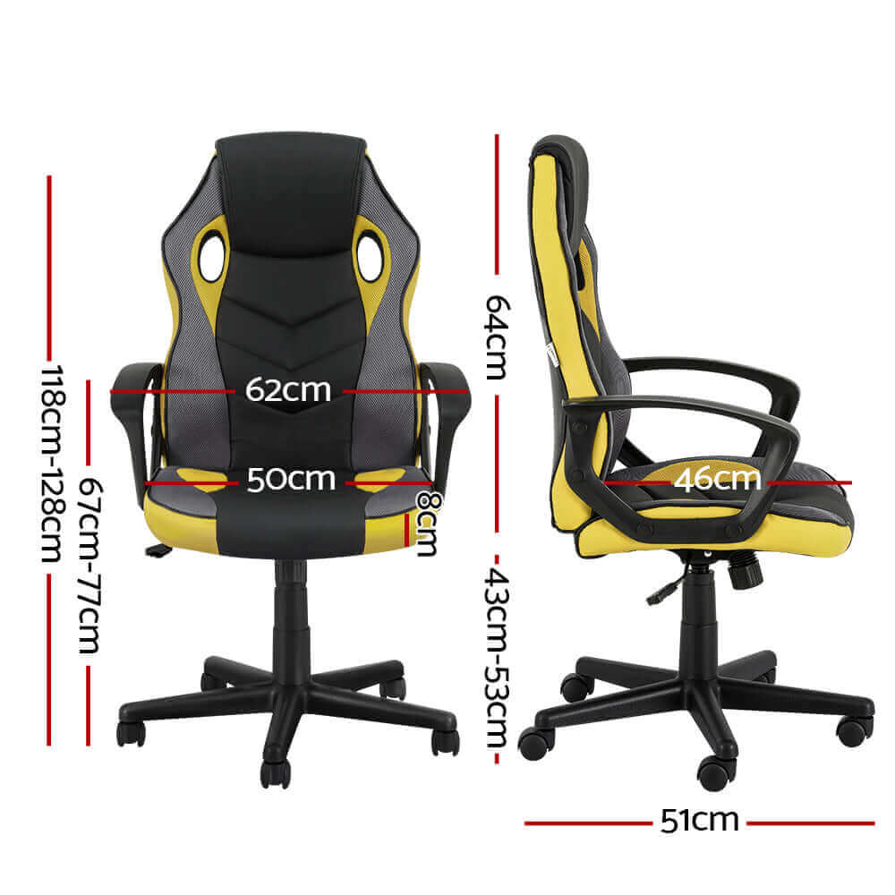 Artiss Gaming Office Chair - Yellow