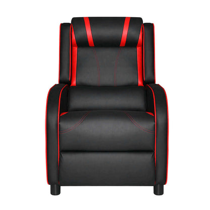 Artiss Recliner Chair Gaming Racing  Sofa Chairs Leather Black