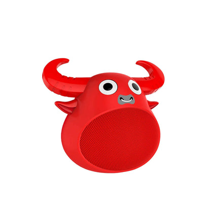 Fit Smart Bluetooth Animal Face Speaker Portable Wireless Stereo Sound - Black/Khaki/Red