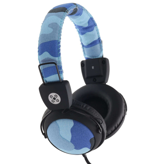 Moki Camo In-line Mic Blue, Grey & Pink Headphones