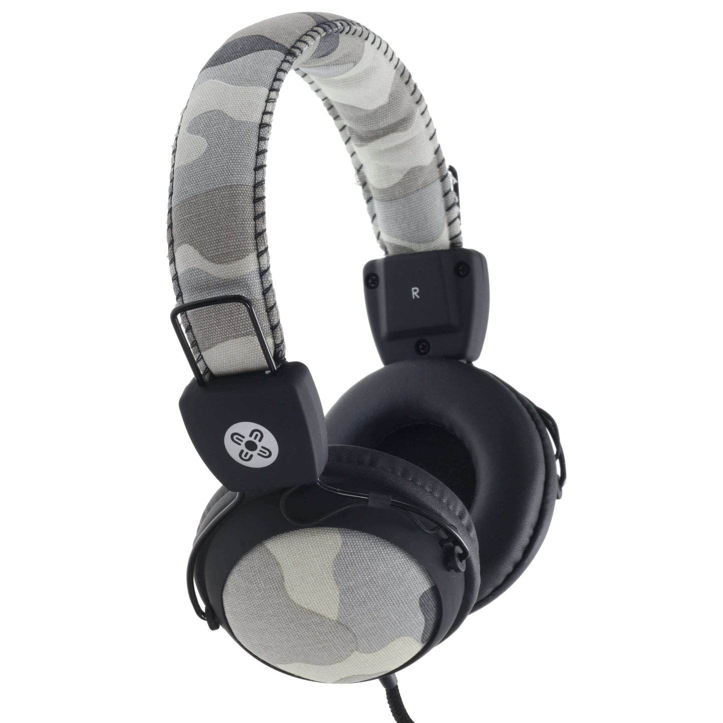 Moki Camo In-line Mic Blue, Grey & Pink Headphones