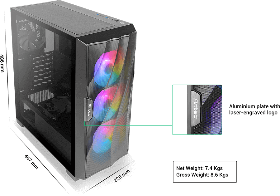 ANTEC DF700 FLUX mid-tower gaming case