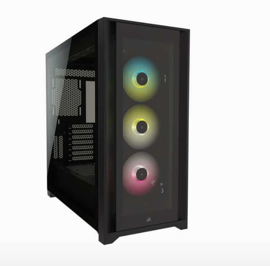 iCUE 5000X RGB Tempered Glass Mid-Tower ATX PC Smart Case — Black