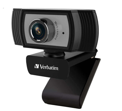 VERBATIM 1080p Full HD Webcam - Black/Silver FHD 1920x1080