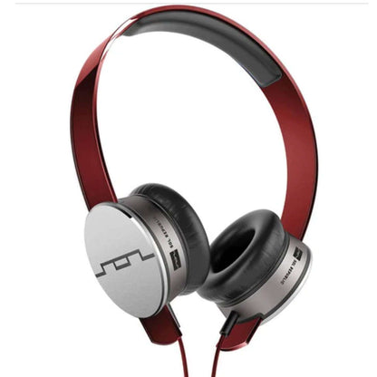 SOL Republic Tracks HD V10 Headphones On Ear Wired Black-Red-Silver Grey