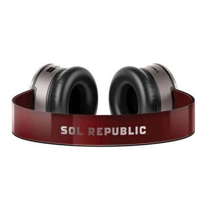 SOL Republic Tracks HD V10 Headphones On Ear Wired Black-Red-Silver Grey