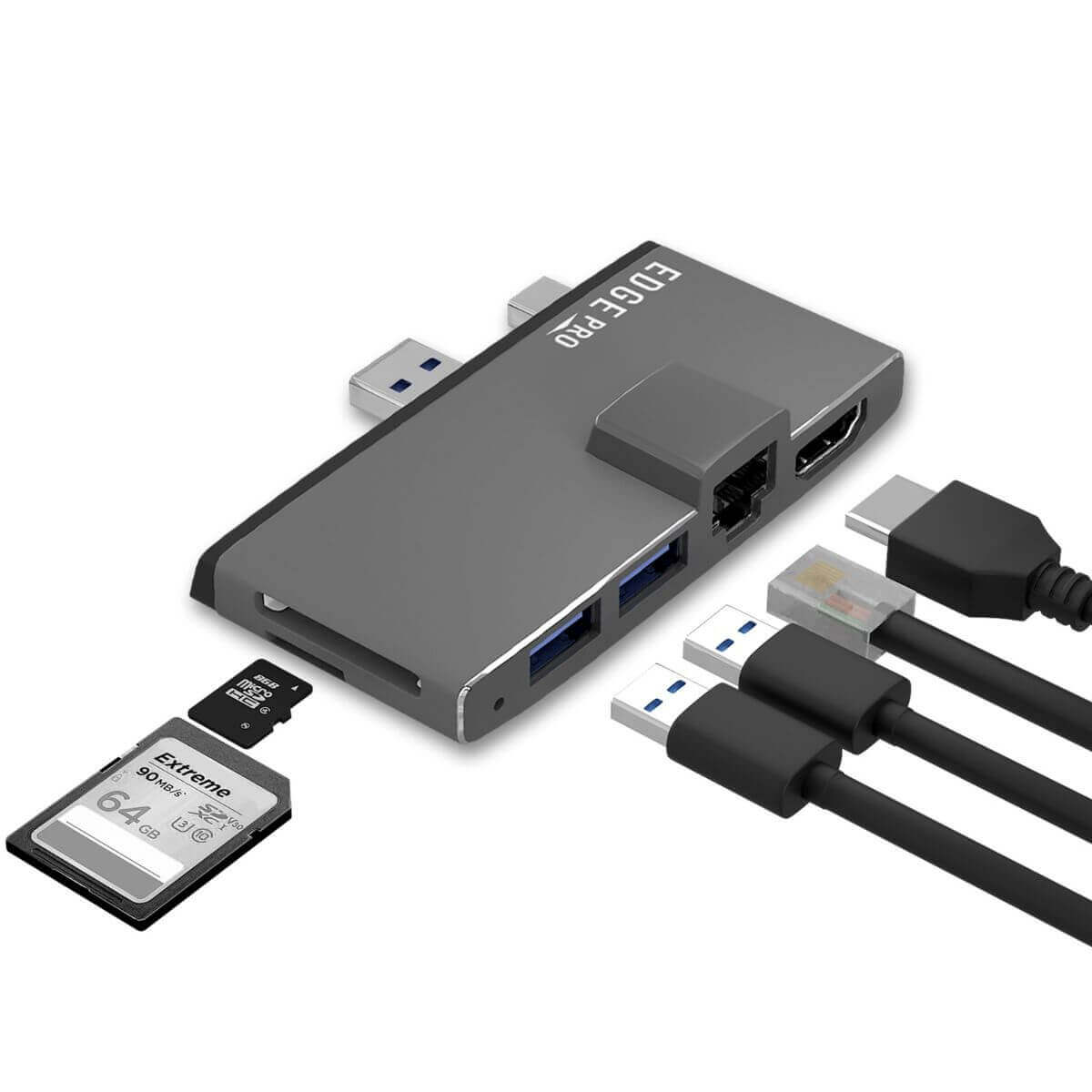 mbeat Edge Go & Edge Pro Multifunction USB-C Hubs for Microsoft Surface Tablets