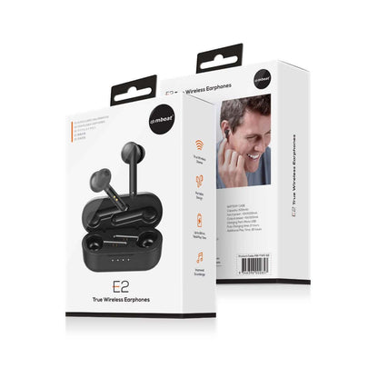 mbeat Exceed E1 & E2 True Wireless Earbuds  - Bluetooth V5.0, Crystal Clear Sound, Comfort Fit, IPX5 Water Resistant