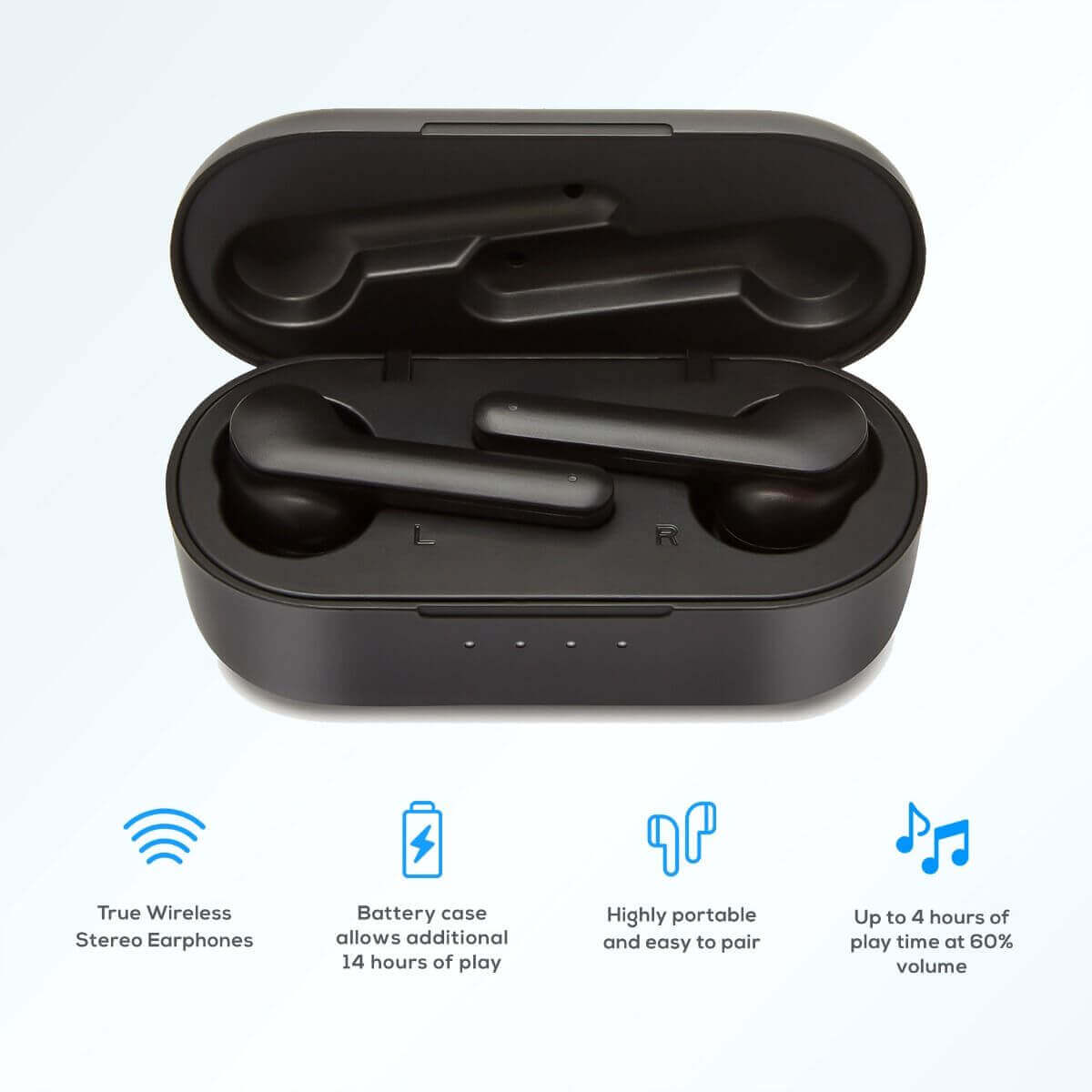 mbeat Exceed E1 & E2 True Wireless Earbuds  - Bluetooth V5.0, Crystal Clear Sound, Comfort Fit, IPX5 Water Resistant