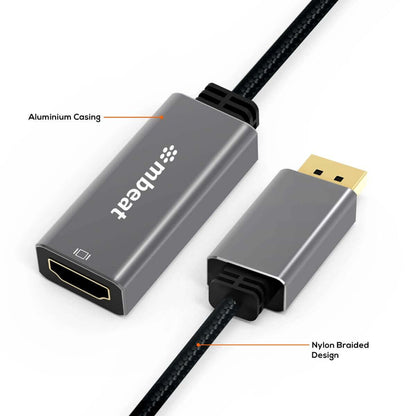 mbeat Elite Display Port to HDMI Adapter - Space Grey