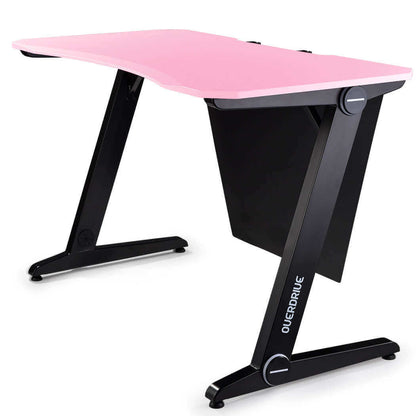 OVERDRIVE DX2 Series Gaming Desk - Pink and Black