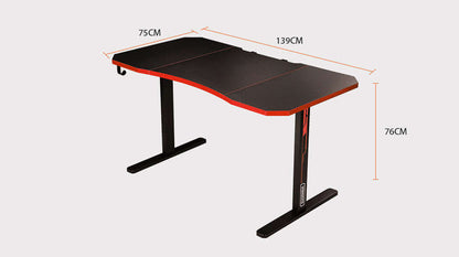 OVERDRIVE CX2  Series Gaming Desk - Red\Black