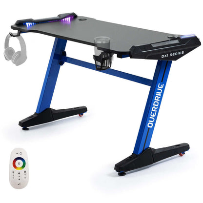 OVERDRIVE DX1 Series Gaming Desk - Blue