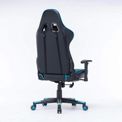 Gaming Chair Ergonomic Racing chair 165° Reclining  3D Armrest Footrest Black