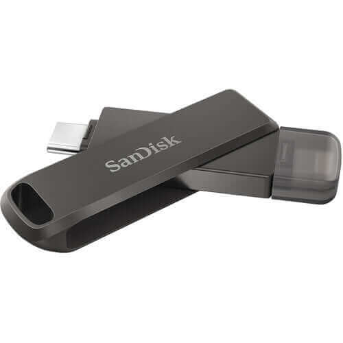 SanDisk 128GB & 256GB iXpand Flash Drive Luxe Bundle - 2-in-1 for iPhone & USB-C Devices