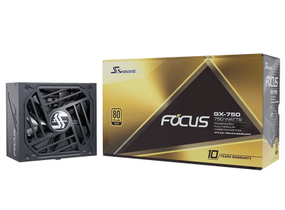 Seasonic FOCUS GX-750 ATX 3.0 750W Gold PSU (SSR-750FX3)