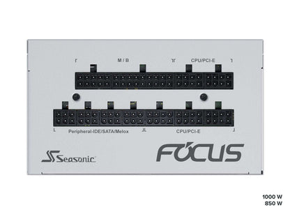 Seasonic FOCUS GX-1000 White 1000W ATX 3.0 Gold Modular PSU