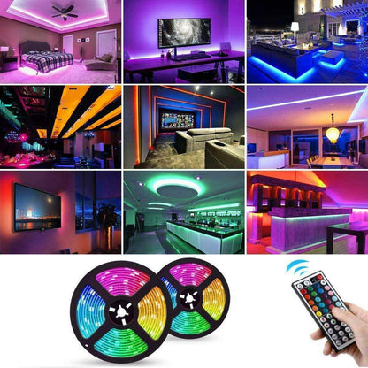 RGB LED Strip Lights Waterproof 5m 12V - 44key IR Controller