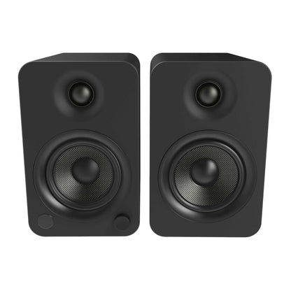 Kanto YU4 140W Powered Bookshelf Speakers Pair - Walnut/Bamboo/Matte Black/Matte White