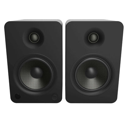 Kanto YU6 200W Powered Bookshelf Speakers - Pair - Bamboo/Matte Black/Walnut