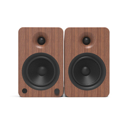 Kanto YU6 200W Powered Bookshelf Speakers - Pair - Bamboo/Matte Black/Walnut