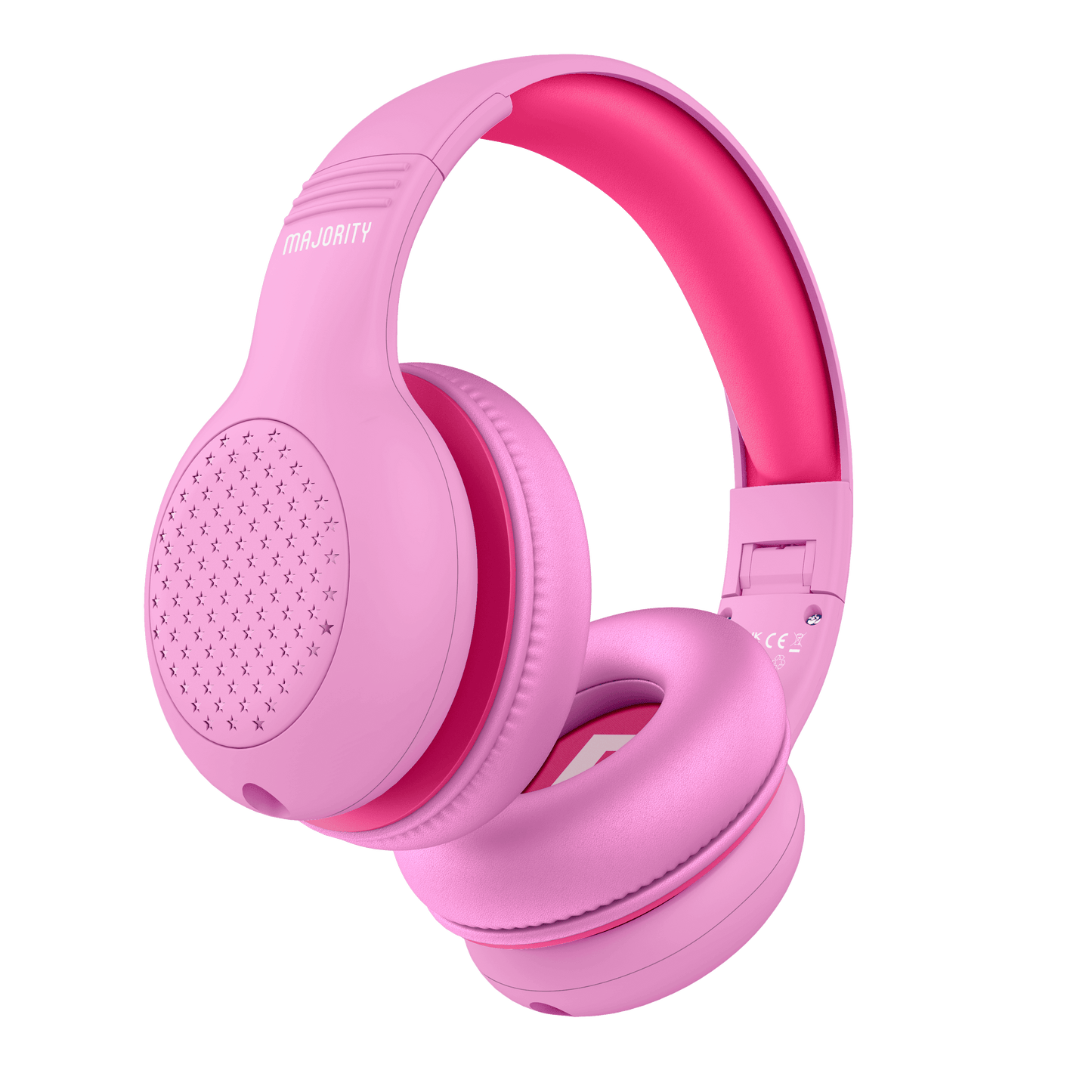 Majority Superstar Kids Headphones - Volume-Limited, Foldable, Inline Microphone