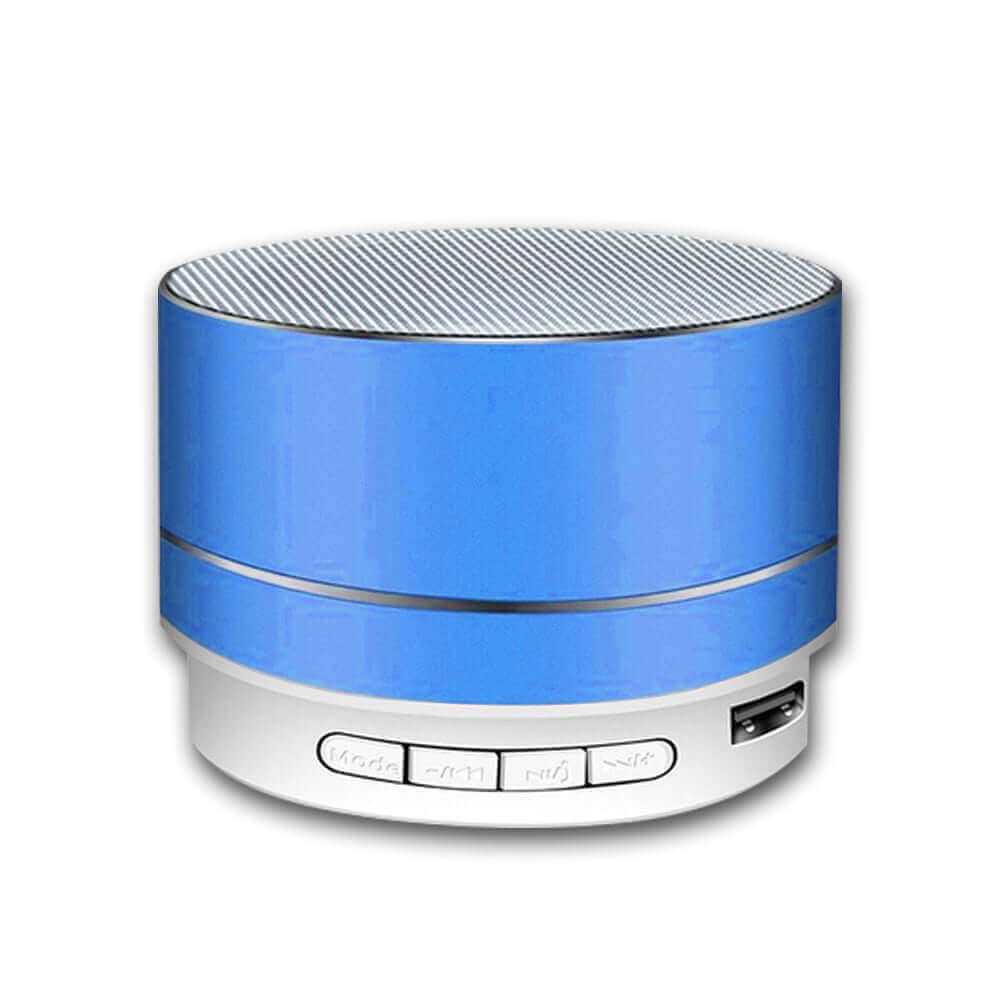 Portable Bluetooth Speakers Wireless Music Stereo Handsfree LED Rechargeable (Black/Blue)