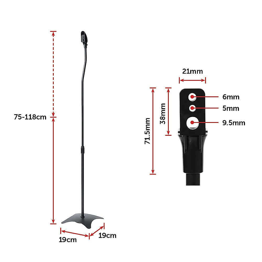 Satellite Speakers Stands Adjustable x 2