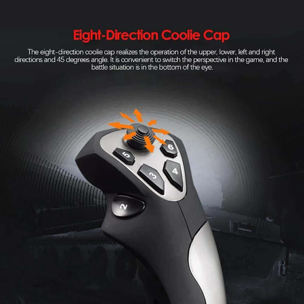 -2113 Pro Joystick Flight Simulator Gamepad Controller PC Flight Simulation Cockpit Stick for Pc/Desktop Game Accessories