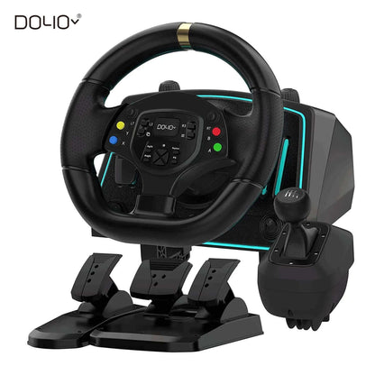 Volante Gaming Racing Steering Wheel Para Xbox One/Playstation 4/ Xbox Series X/S/ PS3/ PC/ Xinput/Xbox 360/Nintendo Switch