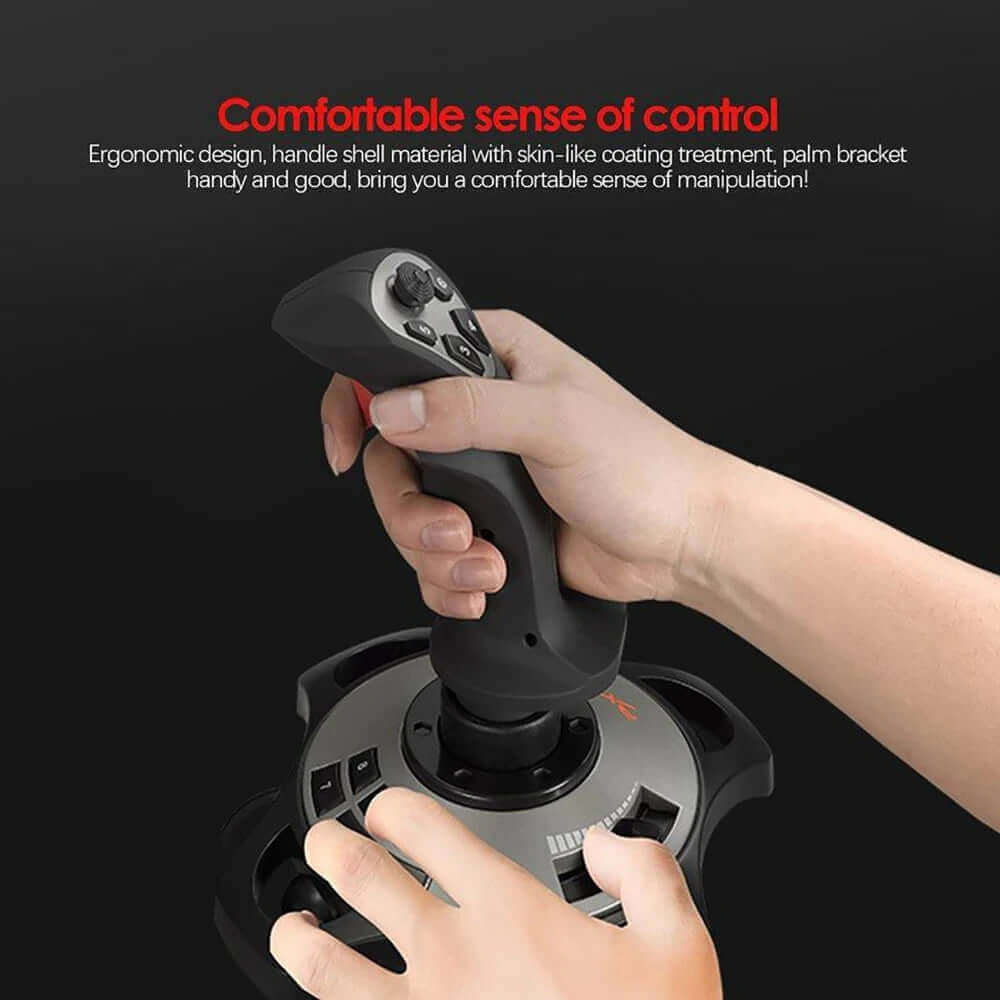 -2113 Pro Joystick Flight Simulator Gamepad Controller PC Flight Simulation Cockpit Stick for Pc/Desktop Game Accessories